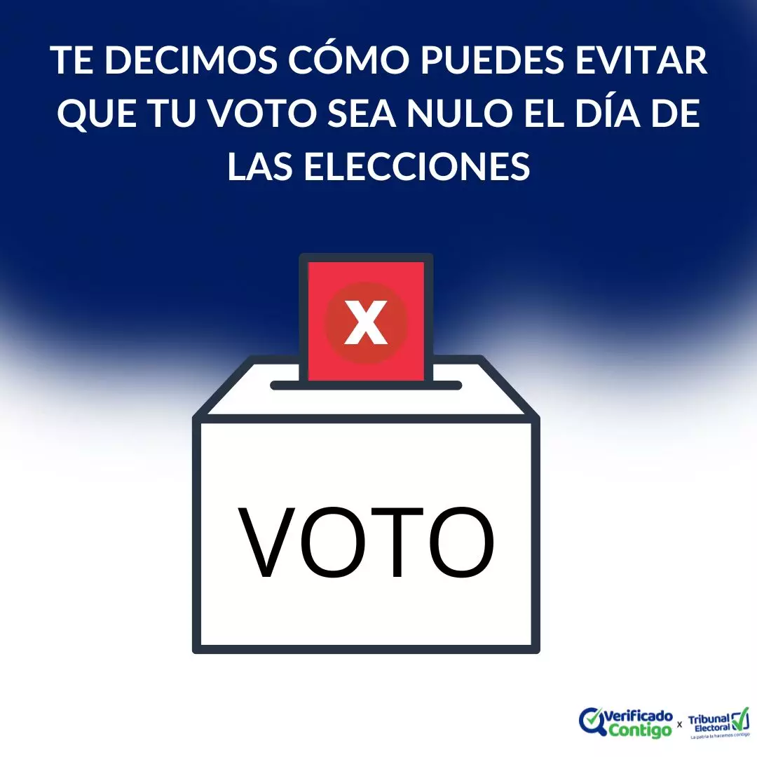 Te decimos cómo puedes evitar que tu voto sea nulo el día de las