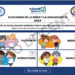 Voto-valores-menores-boleta-uso-docente El voto por los valores se llevará a cabo el 5 de mayo de 2024, en un horario de 9:00 a.m. a 2:00 p.m.