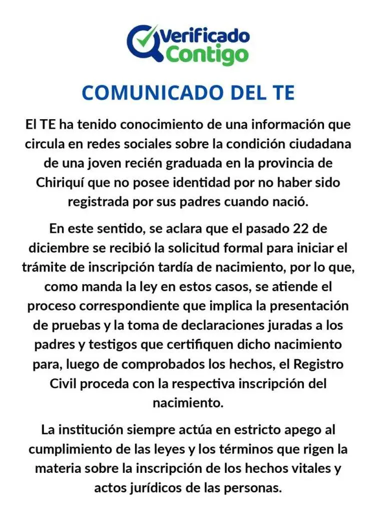 Tribunal Electoral-Tierras Altas-Chiriquí-estudiante-graduanda-verificadocontigo.com