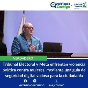 Meta-Tribunal Electoral- magistrado Juncá-violencia política-violencia política mujer-Facebook-Instagrma-Whatsapp-verificadocontigo