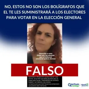 Bolígrafo-azul-tinta-indeleble-elecciones-pluma-elecciones2024-elecciones Panamá-Tribunal Electoral-verificadocontigo.com