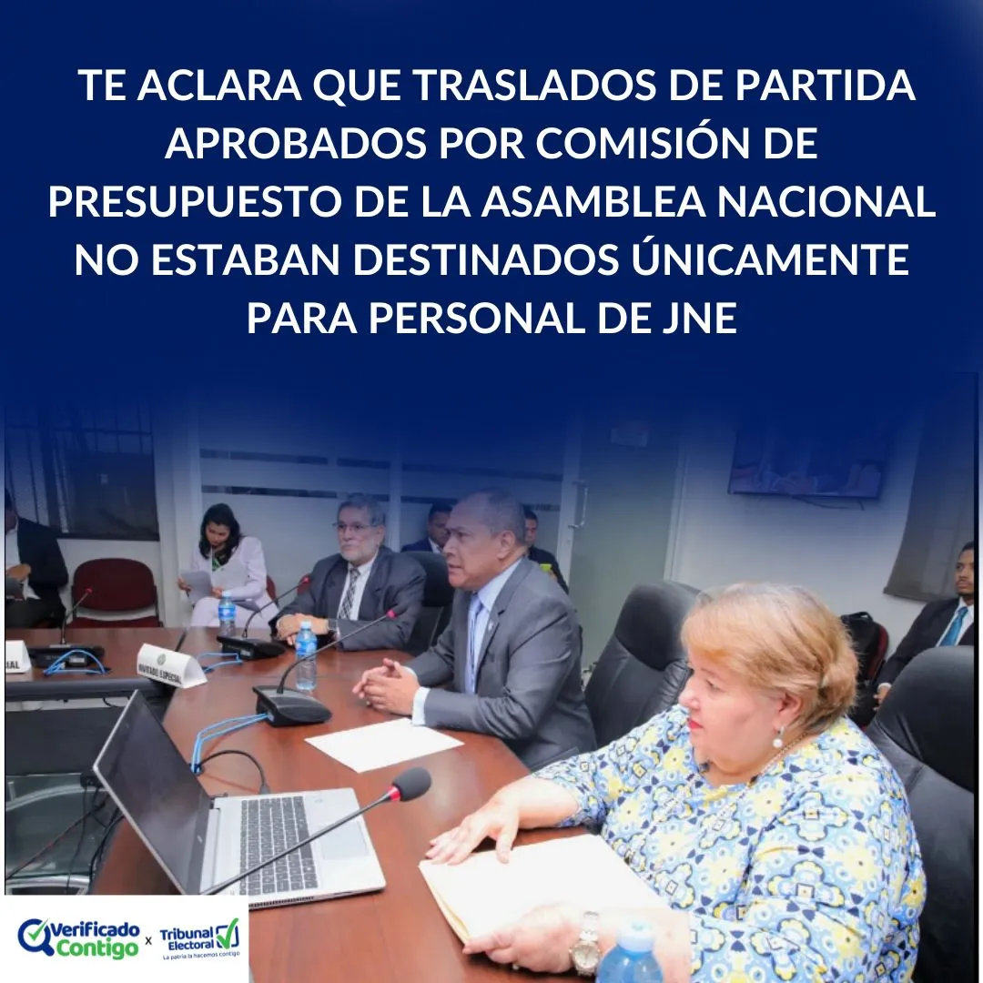 Traslados de partida-JNE-Junta Nacional de Escrutinio-Tribunal Electoral-verificadocontigo.com-PLAGEL-presupuesto