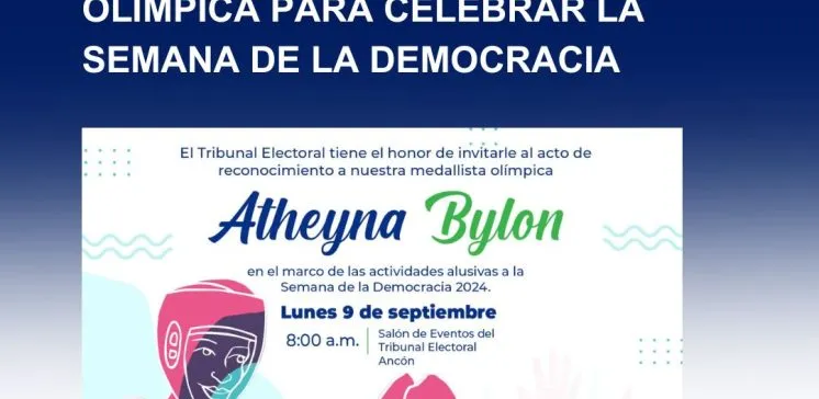 Reconocimiento Atheyna Bylon-Semana de la Democracia-Día Internacional de la Democracia-TE-Tribunal Electoral-verificadocontigo.com