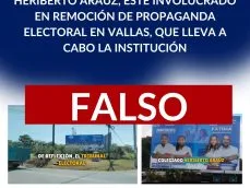 Remoción de vallas-propaganada electoral-Tribunal Electoral-verificadocontigo.com