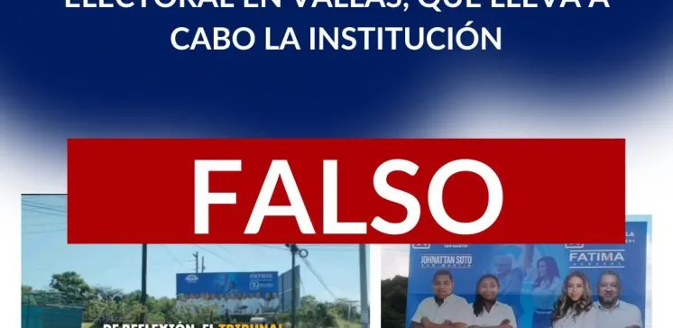Remoción de vallas-propaganada electoral-Tribunal Electoral-verificadocontigo.com