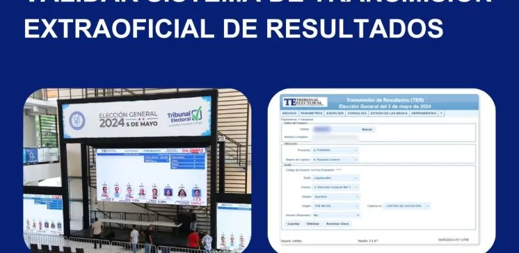 TER-sistema de Transmisión Extraoficial de Resultados-prueba TER-prueba de ingreso-TE-elecciones Panamá-elecciones 2024-Tribunal Electoral-verificadocontigo.com