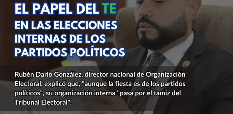 elecciones internas partidos políticos Panamá-Rubén Darío González-director Organización Electoral-Tribunal Electoral-TE-verificadocontigo.com Rubén Darío González es el director nacional de Organización Electoral del TE.