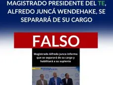 magistrado-Alfredo Juncá-TE-Tribunal Electoral-falso-verificadocontigo.com