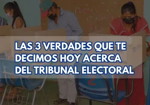 3 verdades acerca de Tribunal Electoral-TE-verificadocontigo.com-elecciones-referéndums-noticia-noticias Tribunal Electoral-partidos políticos