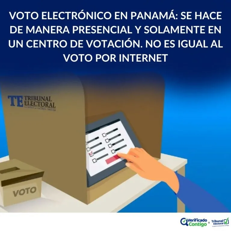 Voto electrónico en Panamá se hace de manera presencial y solamente en un centro de votación